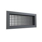 BAILLINDUSTRIE - Grille de soufflage double déflexion aluminium Anthracite de 400x150 mm