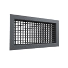 BAILLINDUSTRIE - Grille de soufflage double déflexion aluminium Anthracite de 400x200 mm