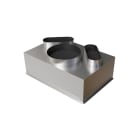 BAILLINDUSTRIE - Plénum acier isolé de 600 x 400 mm avec 2 piquages arrières Ø 200 + 1x Ø 250 mm