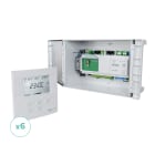 BAILLINDUSTRIE - Kit de régulation à 6 zones thermostats Blancs comprenant : 1 coffret de régulat