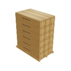 BAILLINDUSTRIE - Palette de 18 cartons de 10 ML de gaine isolée laine de verre M0/M1 diamètre 160