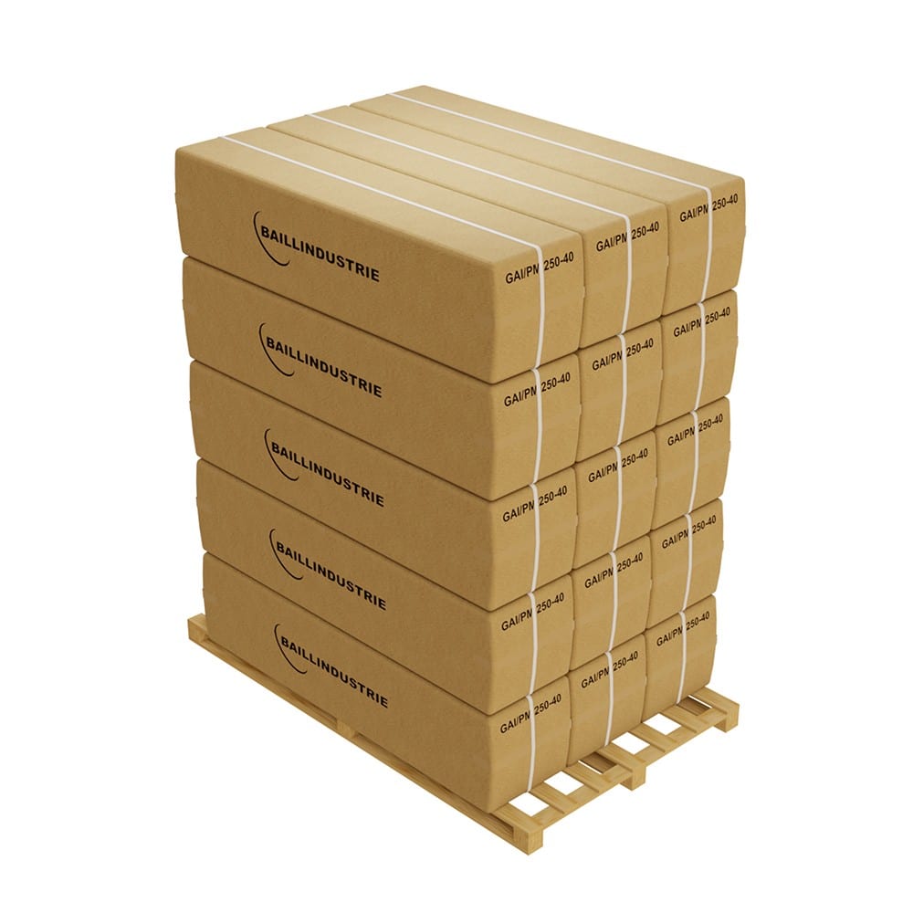 BAILLINDUSTRIE - Palette de 15 cartons de 10 ML de gaine isolée polyester multicouche Ø 250 mm -