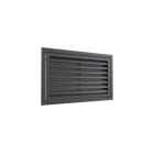 BAILLINDUSTRIE - Grille de reprise à ailettes droites 400x200 Anthracite