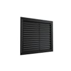 BAILLINDUSTRIE - Grille de reprise à ailettes droites 500x400 Noir mat
