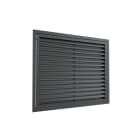 BAILLINDUSTRIE - Grille de reprise à ailettes droites 600x400 Anthracite