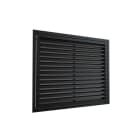 BAILLINDUSTRIE - Grille de reprise à ailettes droites 600x400 Noir mat