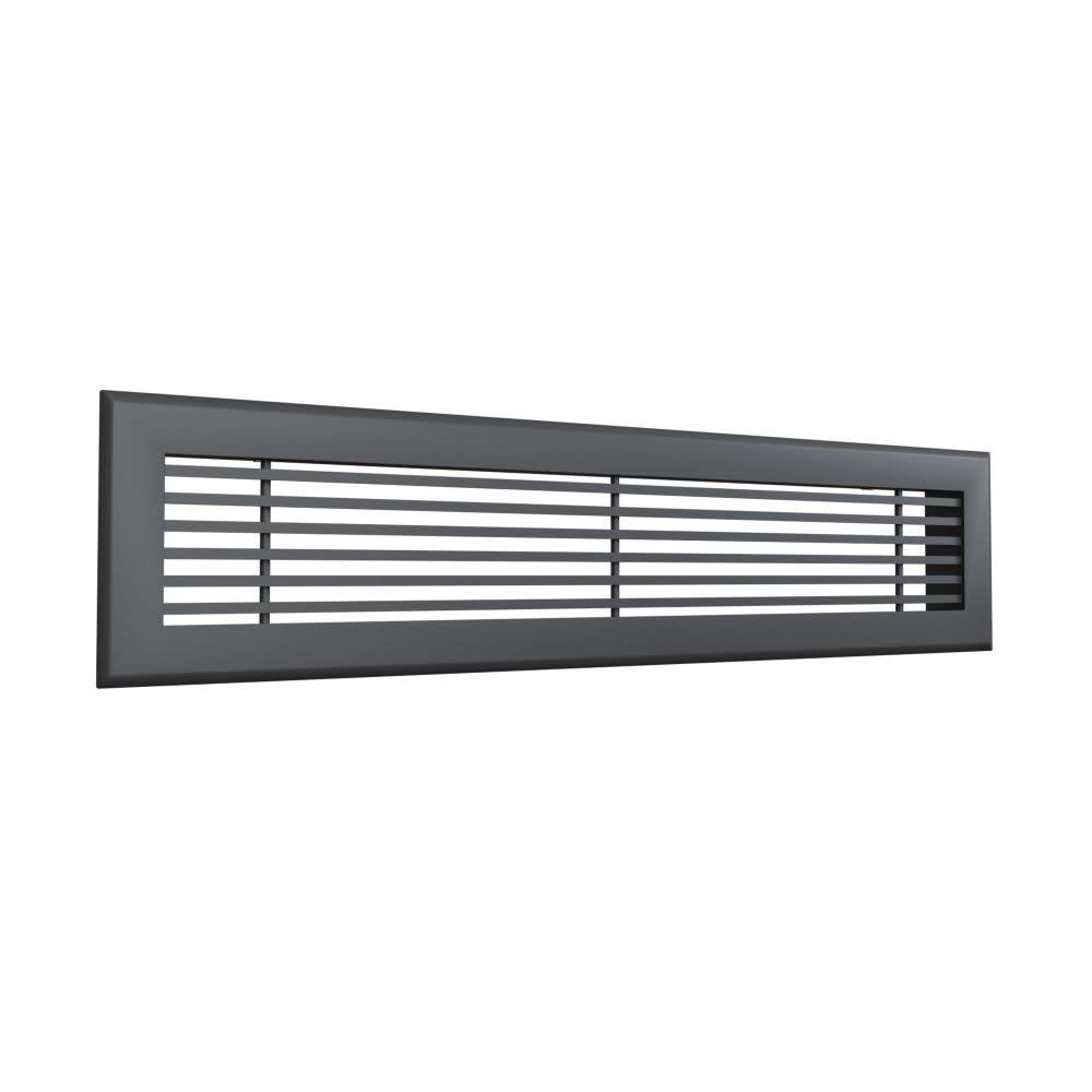 BAILLINDUSTRIE - Grille de soufflage linéaire de 600x150 mm en aluminium Anthracite