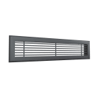 BAILLINDUSTRIE - Grille de soufflage linéaire de 600x150 mm en aluminium Anthracite