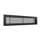 BAILLINDUSTRIE - Grille de soufflage linéaire de 600x150 mm en aluminium Noir mat