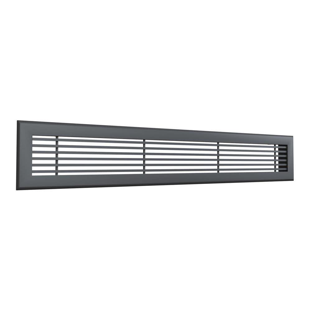 BAILLINDUSTRIE - Grille de soufflage linéaire de 800x150 mm en aluminium Anthracite