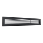 BAILLINDUSTRIE - Grille de soufflage linéaire de 800x150 mm en aluminium Noir mat