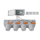 BAILLINDUSTRIE - Pack de régulation à 4 zones thermostat Blanc comprenant :