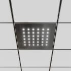 BAILLINDUSTRIE - Dalle lumineuse à LED blanches de 600x600 mm CASSIOPEE, finition Noire