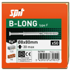 Spit - B-LONG 8X80/30F tête fraisée