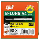 Spit - B-LONG 8x100/50F tête fraisée inox A4