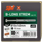 Spit - B-LONG XTREM 10X140/90HS tête hexagonale