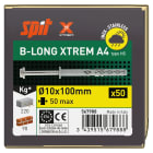 Spit - B-LONG XTREM 10X100/50HS tête hexagonale inox A4