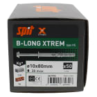 Spit - B-LONG XTREM 10X80-30HS tete hexagonale