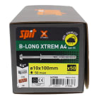 Spit - B-LONG XTREM 10X100/50HS tête hexagonale inox A4