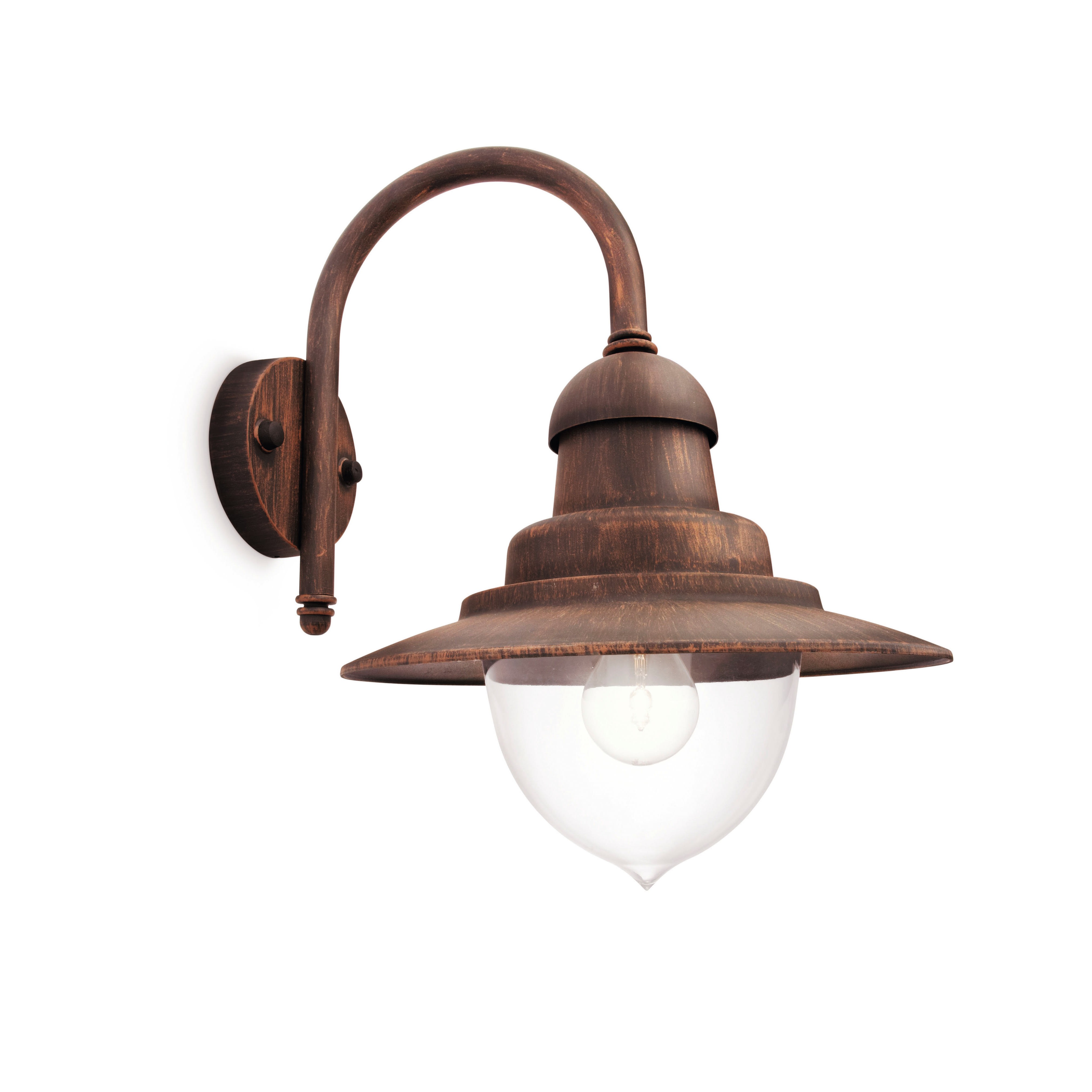Philips - Raindrop Applique Retrofit max. 60W E27 IP44 Bronze
