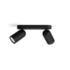 Philips - Pongee Spot Barre Tube Retrofit max. 2x5,5W GU10 Noir