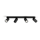 Philips - Pongee Spot Barre Tube Retrofit max. 4x5,5W GU10 Noir