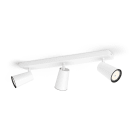 Philips - Spot en saillie PAISLEY TRIPLE TETE LED Blanc GU10 5.5W Lampe non fournie