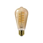 Philips - Vintage LEDbulb Filament Spirale Edison Dim 5,5-25W E27 2000K Ambree