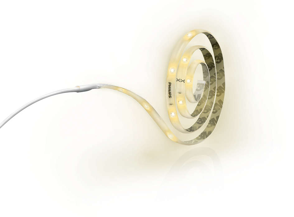 Philips - Ruban LED 5M 2700K 21W 1500lm IP20 20000h Blanc