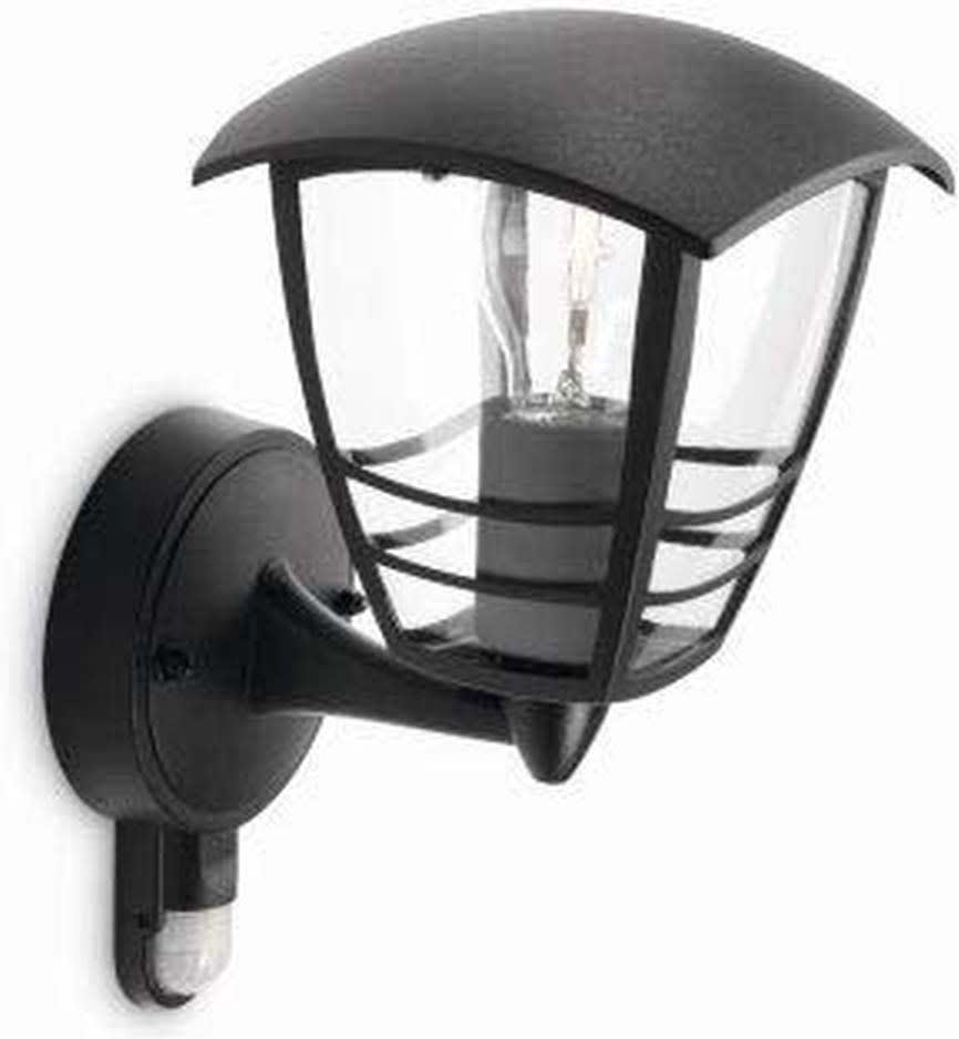 Philips - CREEK Applique montante IR retrofit max. 1x60W E27 IP44 Noir