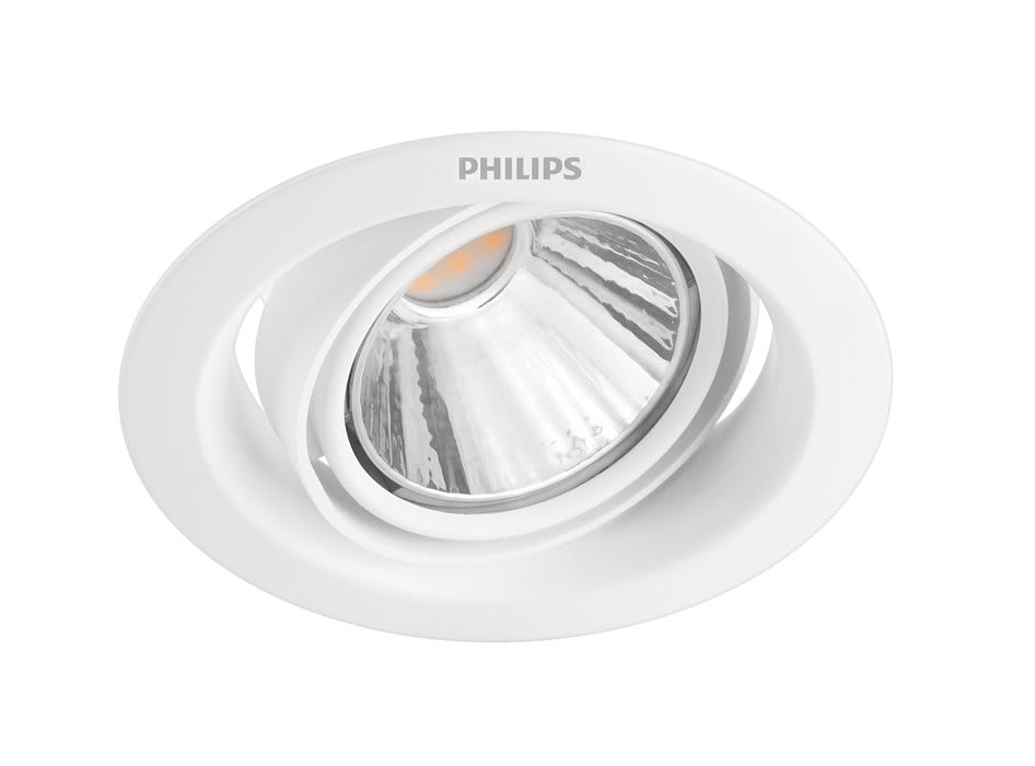 Philips - POMERON Encastre Blanc LED 7W 2700K - SSW 3 intensites