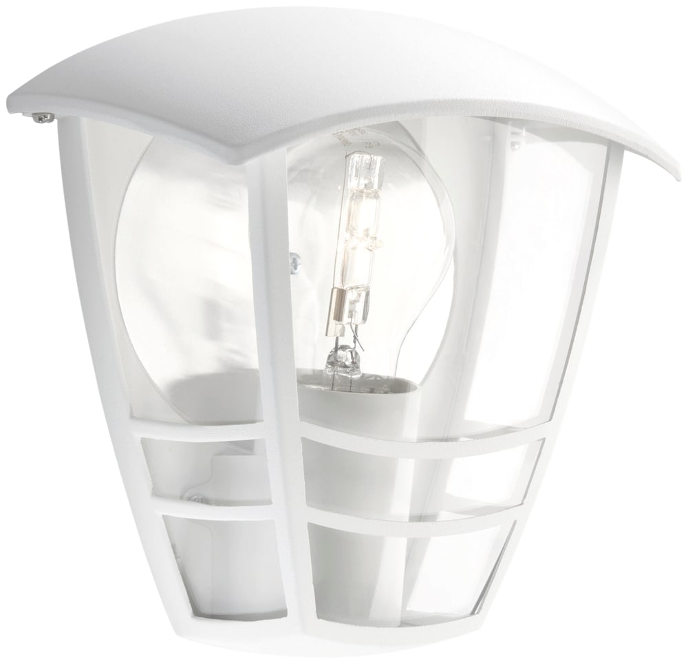 Philips - CREEK Applique retrofit max. 1x60W E27 IP44 Blanc