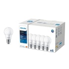 Philips - Pack 6 CorePro lampe LED Bulb E27 8-60W 827 806lm 15000h