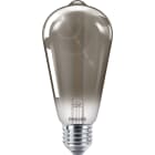 Philips - Lampe Modern LEDBulb Filament Smoky Edison 2,3-11W E27 1800K Fumée