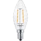 Philips - CorePro Flamme LED E14 2-25W 827 250lm 15000h Torsadée Filament Claire