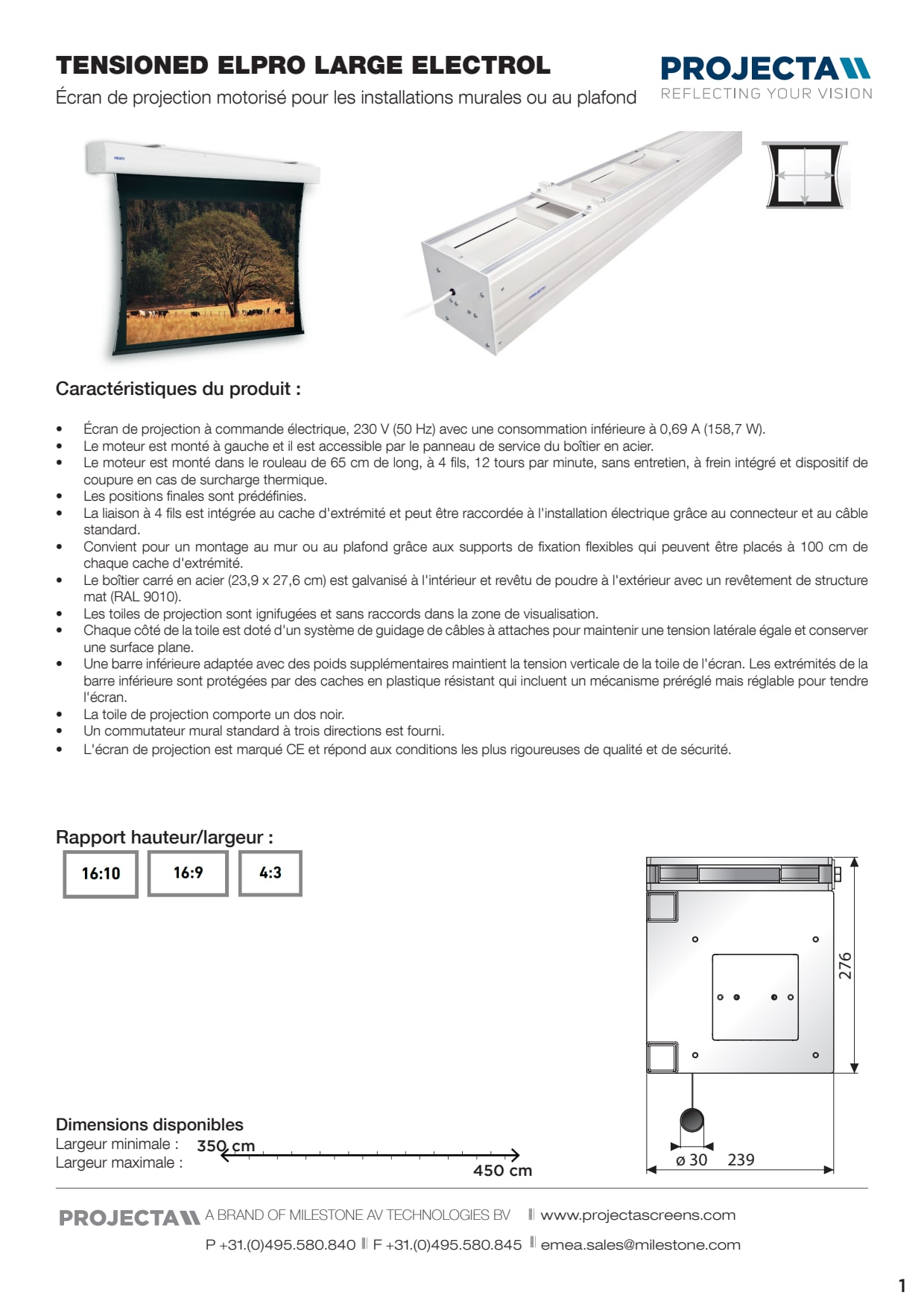 Sidev - Projecta Tensioned Elpro Large