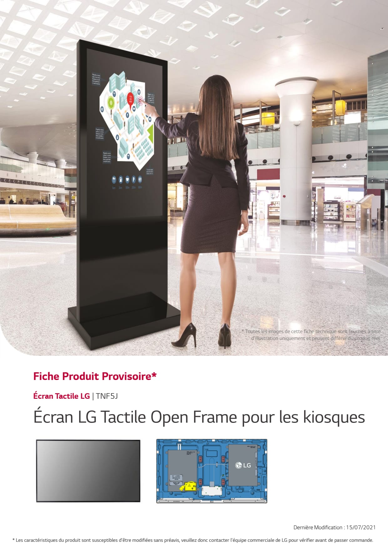 Sidev - ecran LG Tactile Open F
