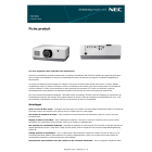 Sidev - NEC PA703UL+NP41ZL - Projecteu
