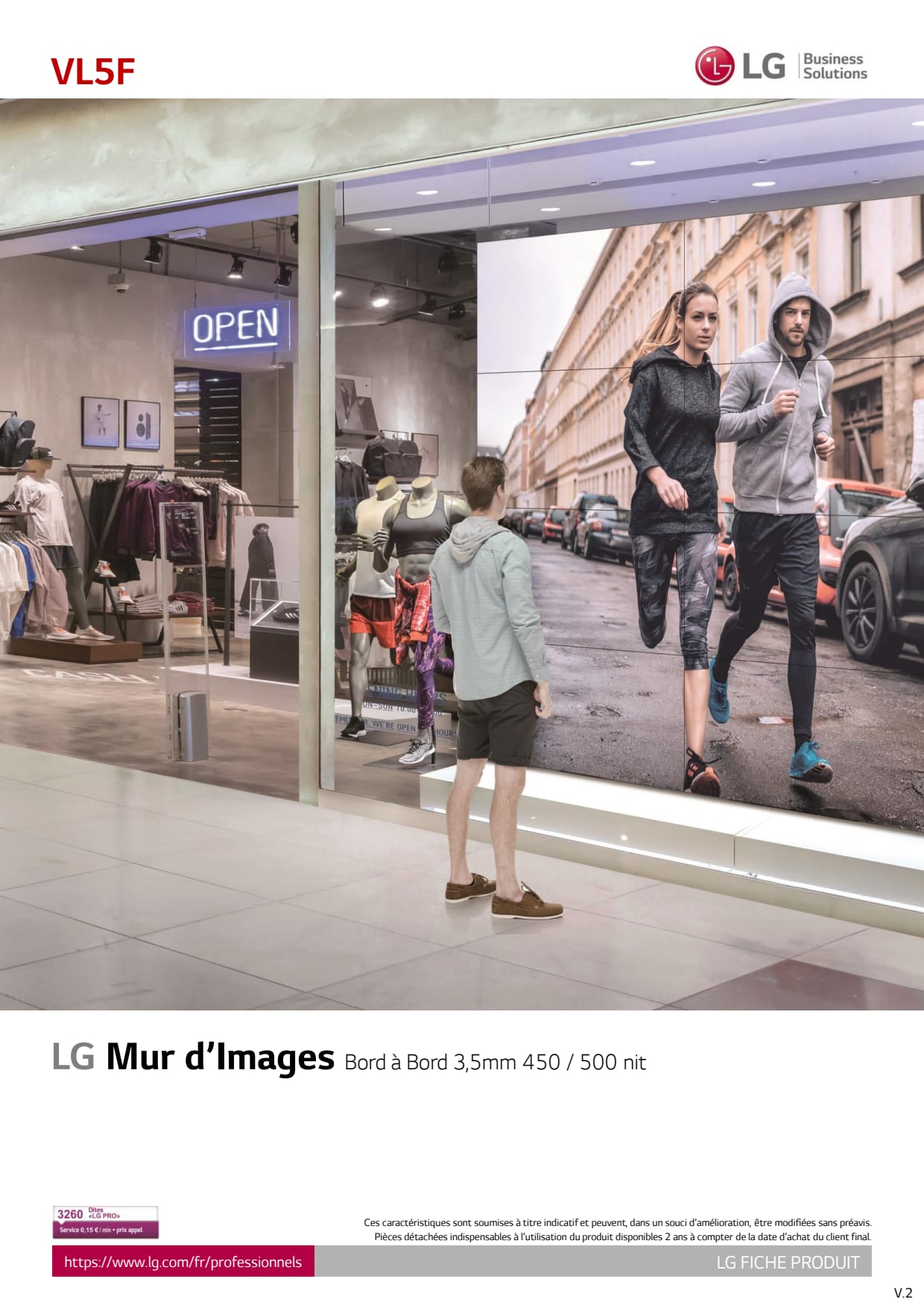 Sidev - Moniteur LED IPS LG 55VL5F 55e
