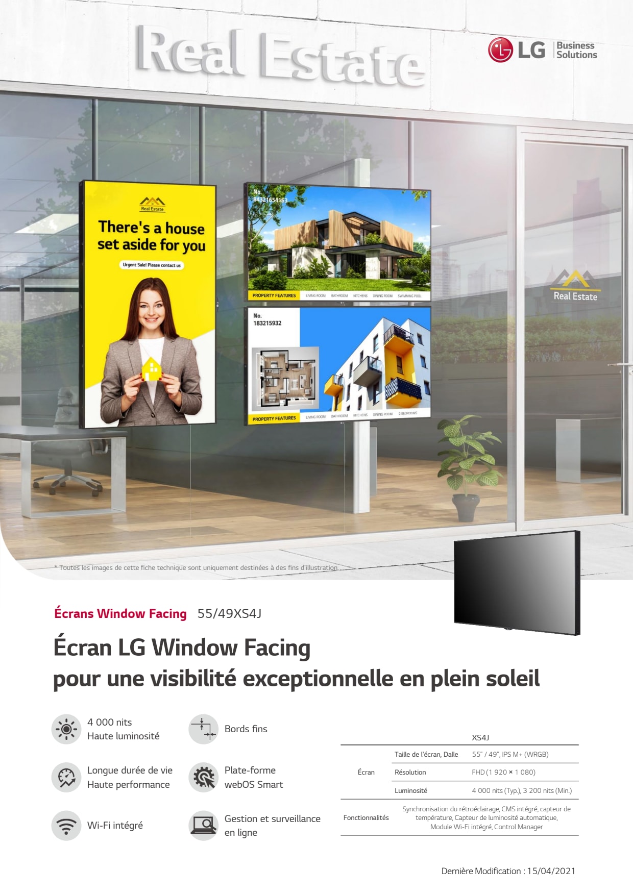 Sidev - ecran Vitrine 55