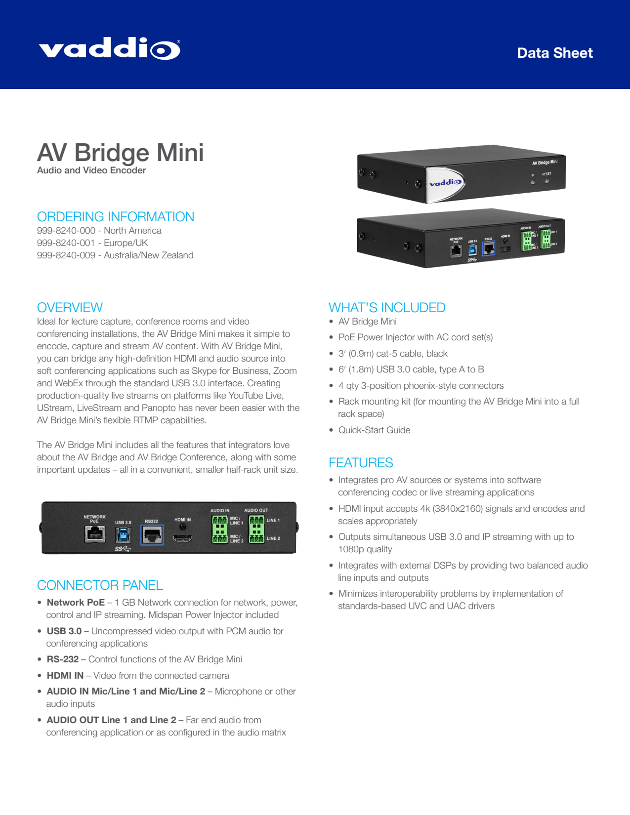 Sidev - L'AV Bridge Mini encode e