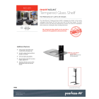 Sidev - Tablette verre pour pieds de s