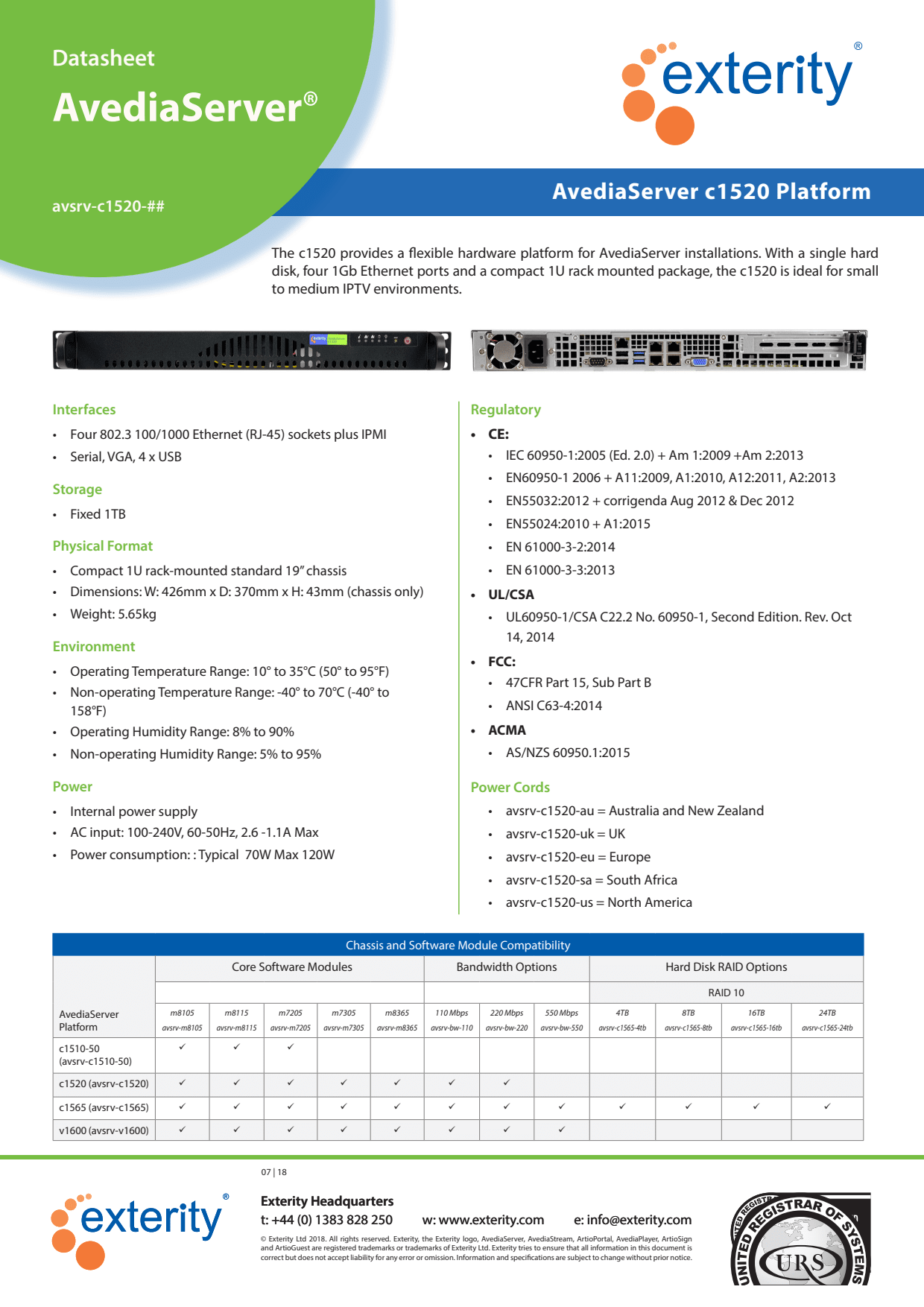 Sidev - AvediaServer c1520 hardware pl