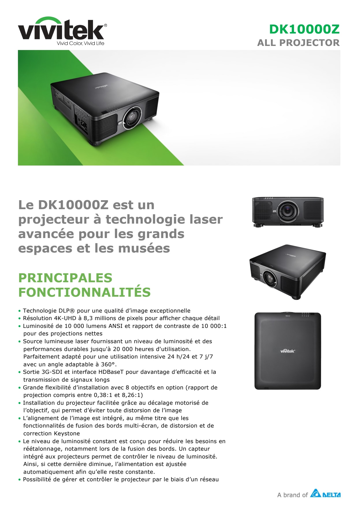 Sidev - Videoprojecteur DLP las