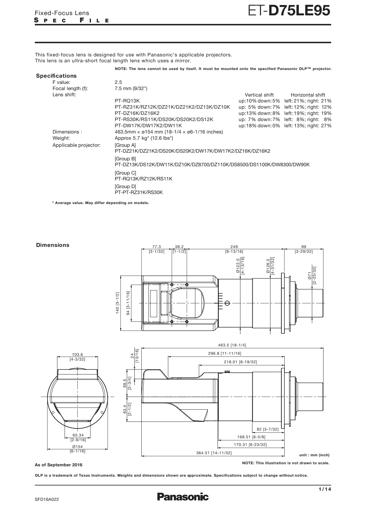 Sidev - Optique 0.36-0.40:1DZ21-16-13D