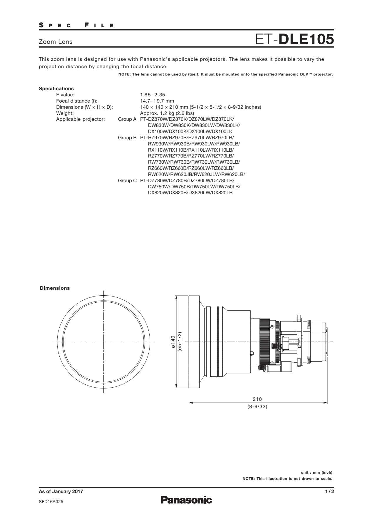 Sidev - Zoom Optique grand angle pour