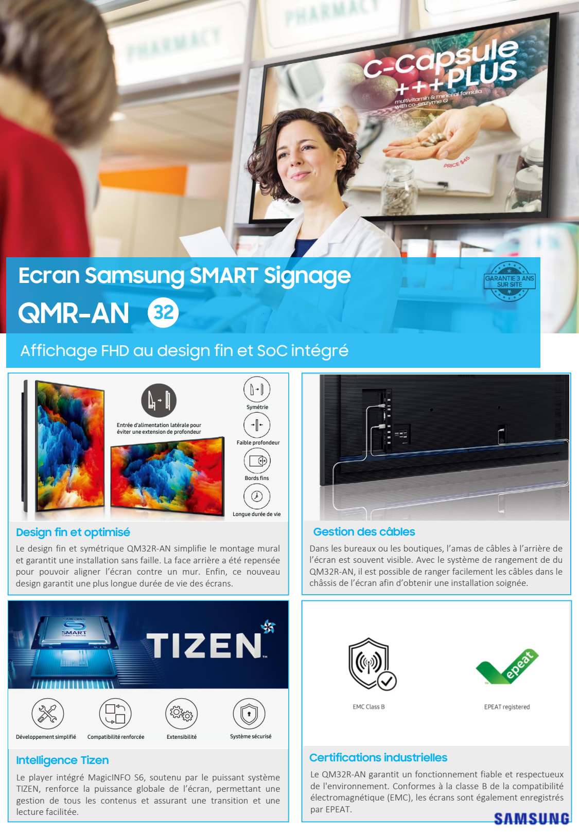 Sidev - Moniteur 32 FHD usage 24
