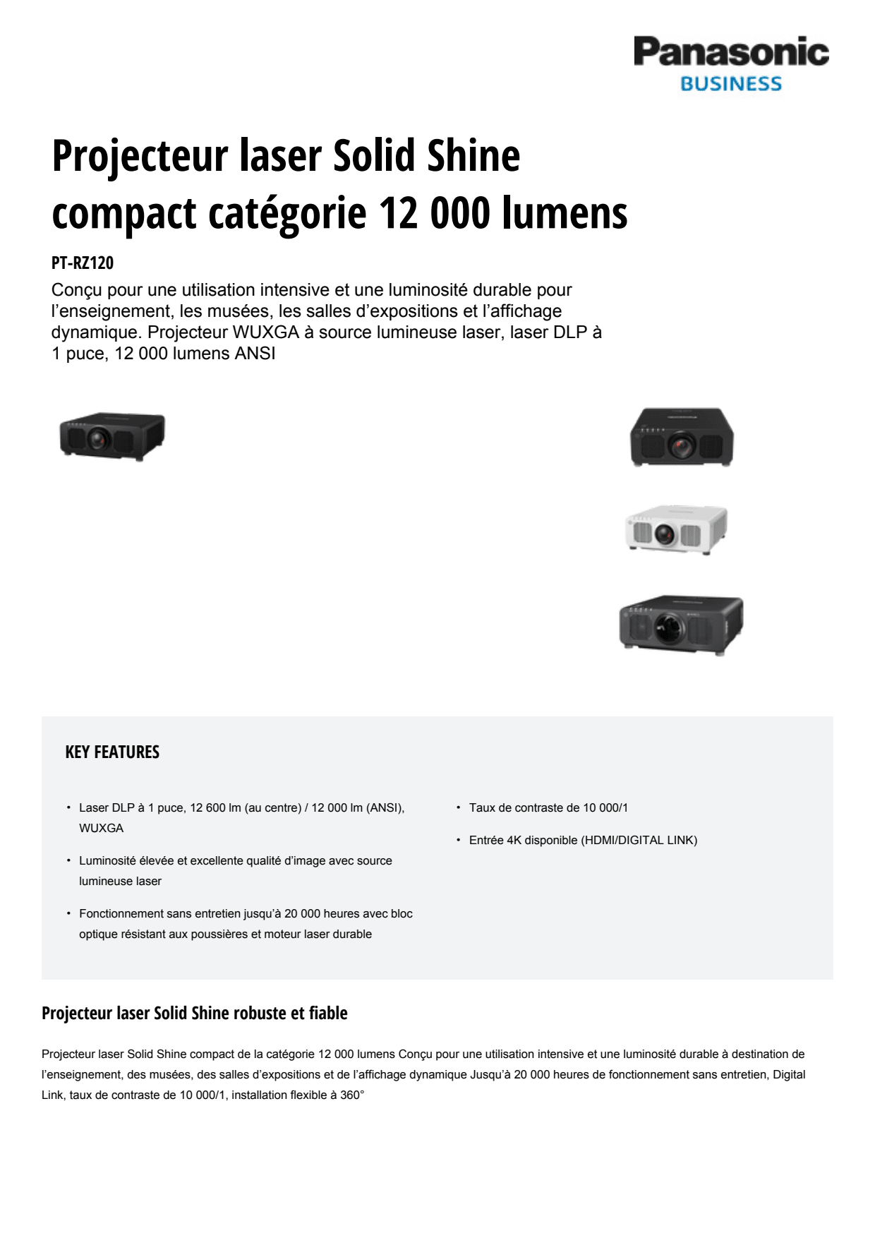 Sidev - Videoprojecteur Laser 1