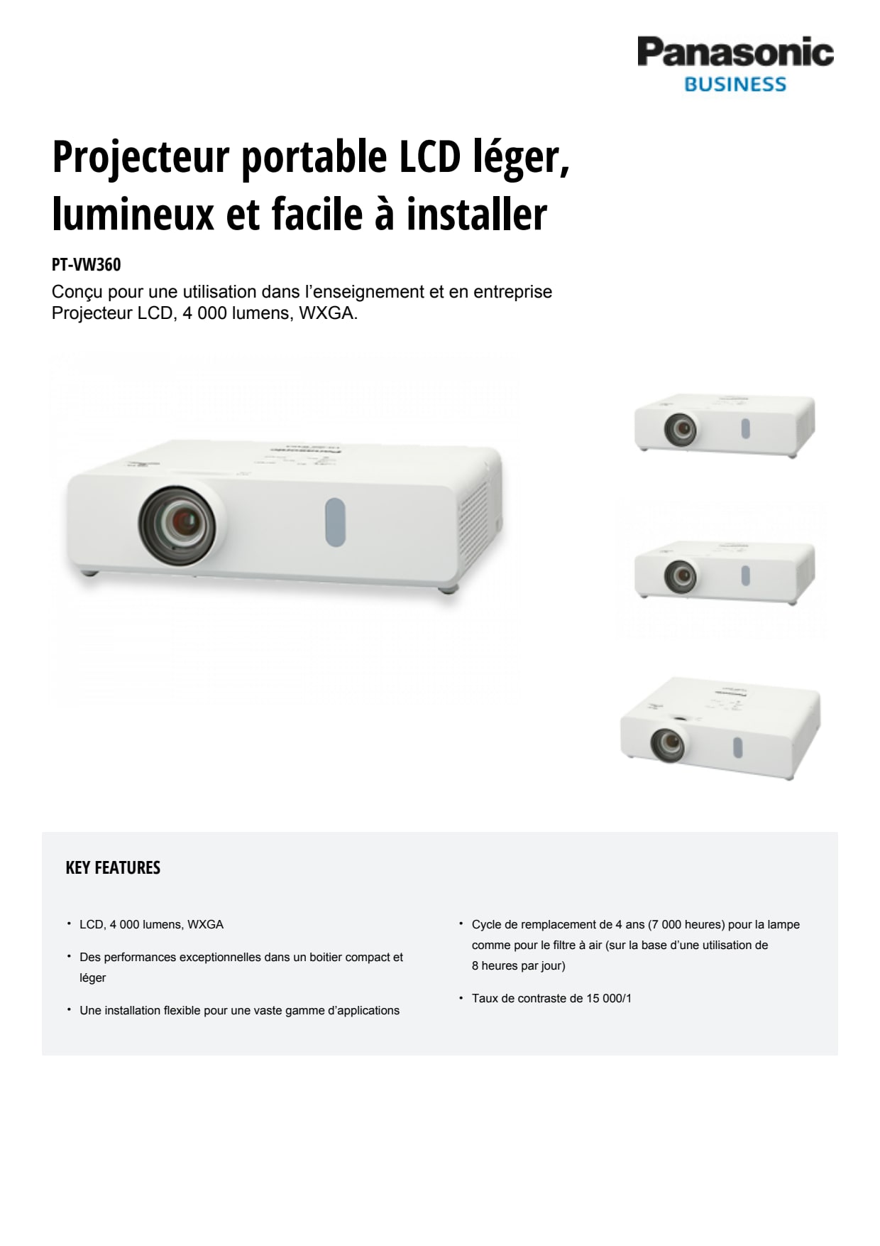 Sidev - PT-VW360E videoprojecte