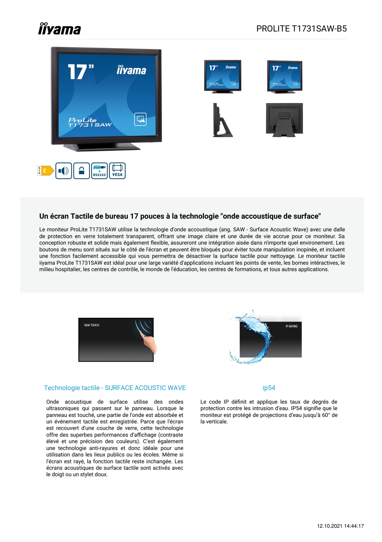 Sidev - Un ecran Tactile de bur
